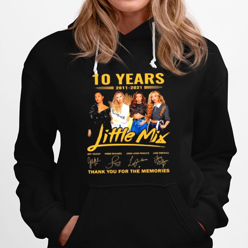 10 Years Little Mix Thank You For The Memories Signatures Hoodie