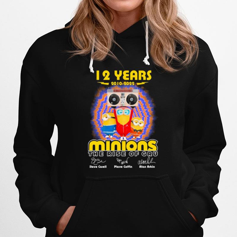 12 Years 2010 2022 Minions The Rise Of Gru Signatures Hoodie