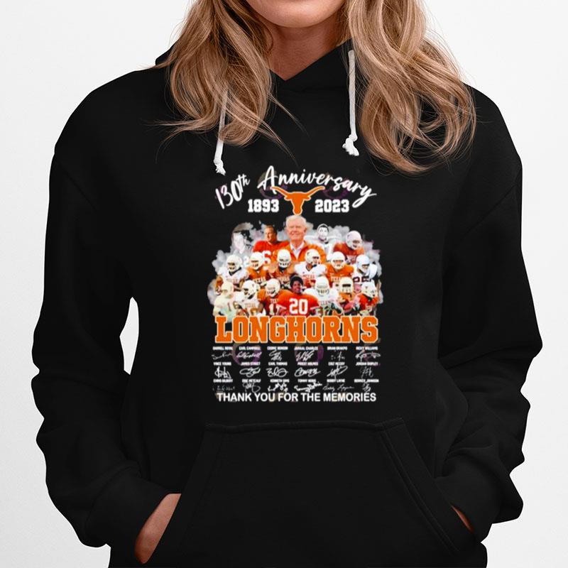 130Th Anniversary 1893 2023 Longhorns Thank You For The Memories Hoodie