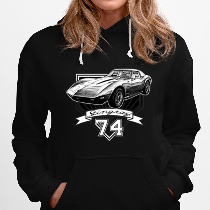 1974 Corvette Stingray Retro Nascar Car Racing T-Shirt