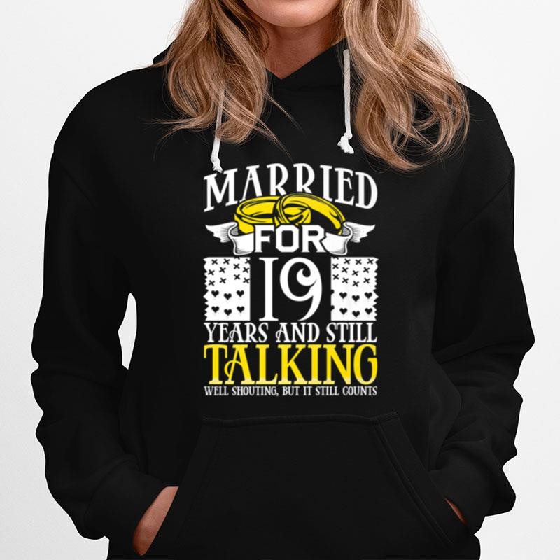 19Th Wedding Anniversary For Wife Her Marriage Hoodie