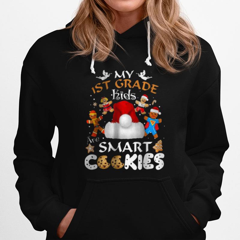 1St Grade Teacher Christmas Smart Cookies T-Shirt