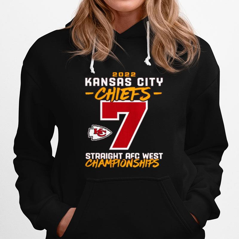 2022 Kansas City Chiefs 7 Straight Afc West Championship T-Shirt