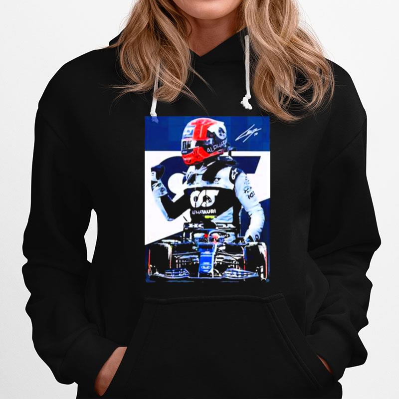 2022 Pierre Gasly Portrait Alphatauri Signature Hoodie