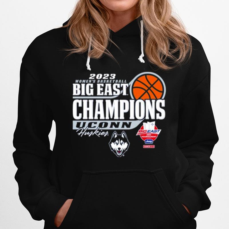 2023 Big East Womens Basketball Champions Uconn Huskies Hoodie