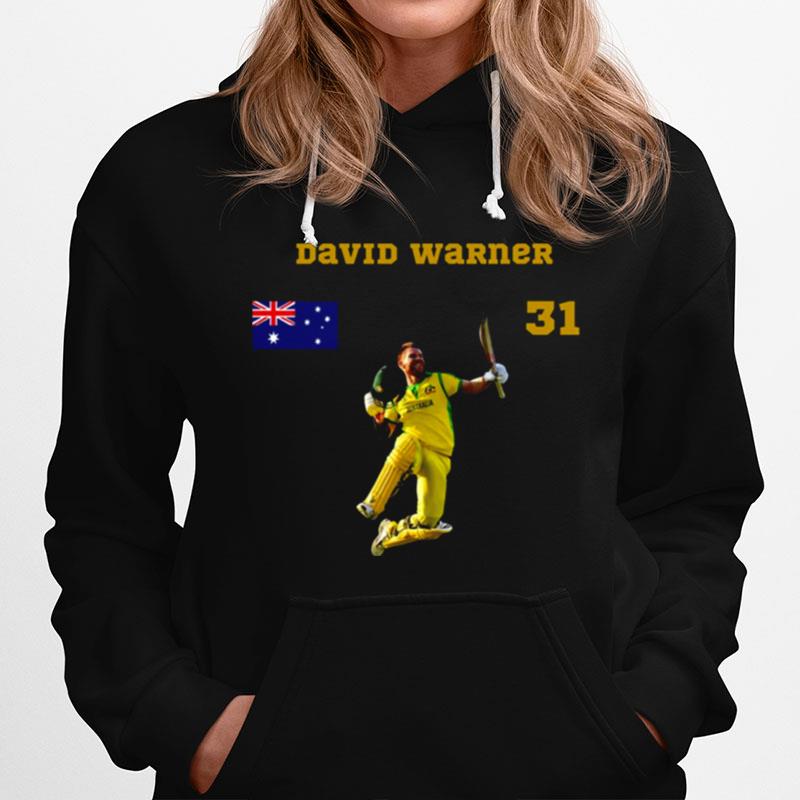 2023 David Warner Batsman Australia Cricket T20 Hoodie