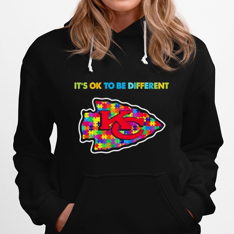 2023 Kansas City Chiefs Autism Its Ok To Be Different T-Shirt