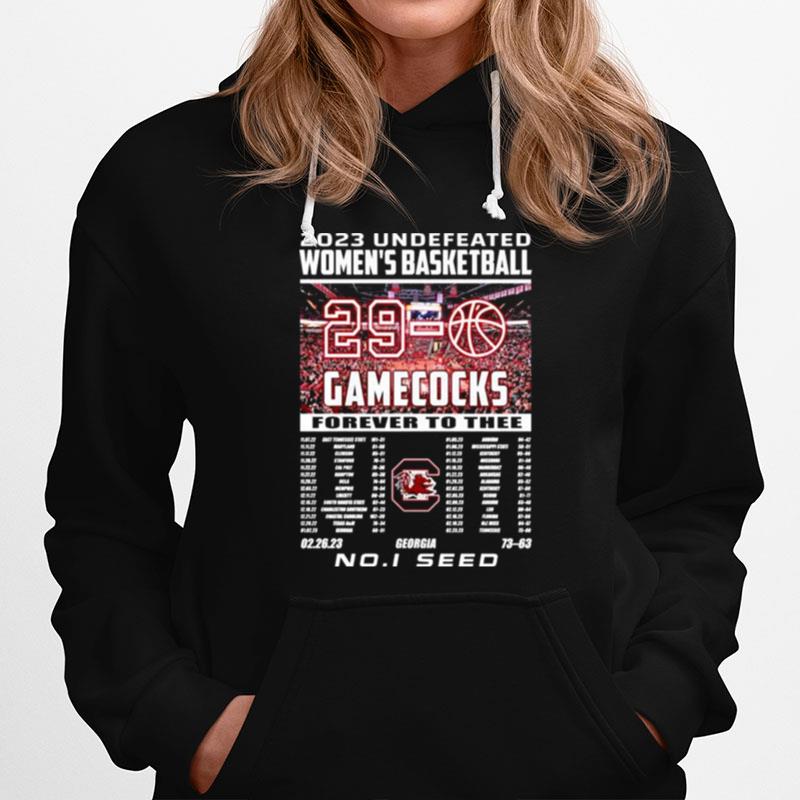 2023 Undefeated Womens Basketball Gamecocks Hoodie