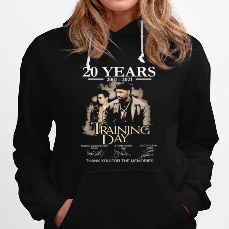 20 Years Training Day Signatures Thank You For The Memories Hoodie