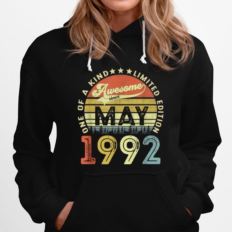 29 Years Old Birthday Awesome Since May 1992 29Th Birthday T-Shirt