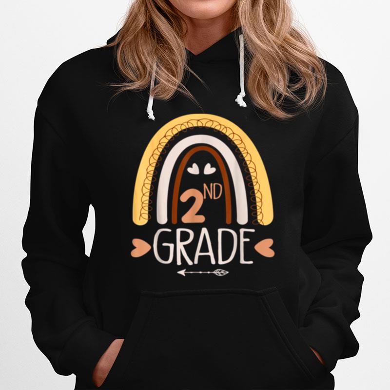 2Nd Grade Teacher Rainbow Back To School T-Shirt