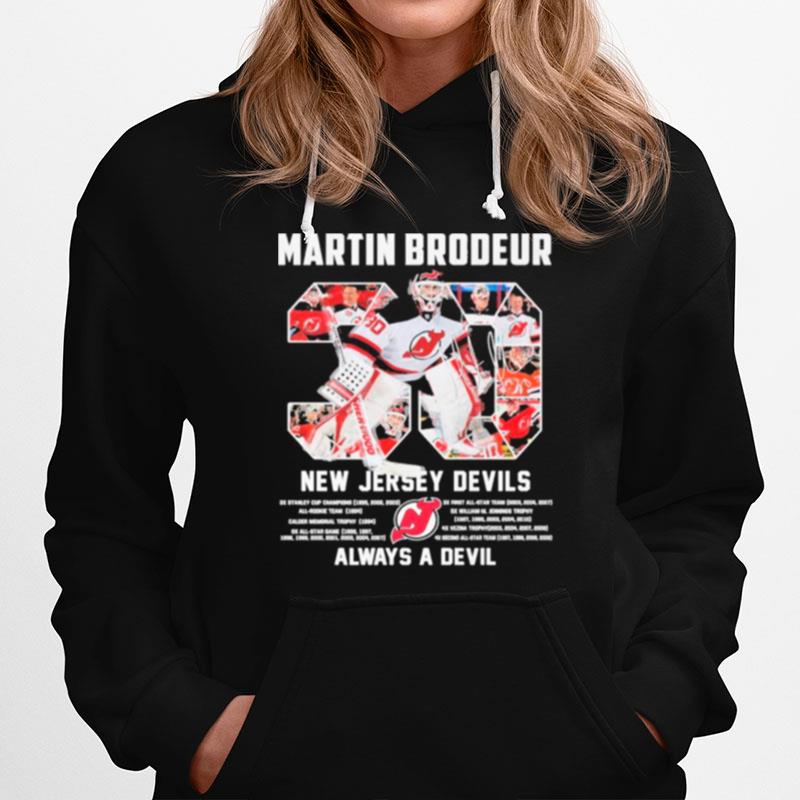 30 Martin Brodeur New Jersey Devils Always A Devil T-Shirt
