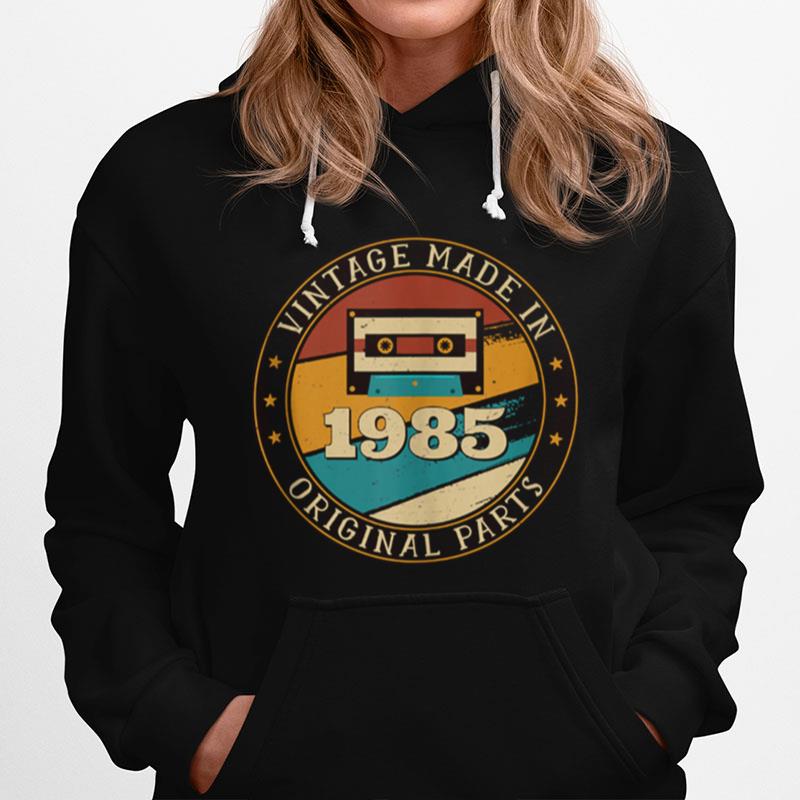 36 Years Old Mixtape Cassette Made In 1985 36Th Birthday Hoodie