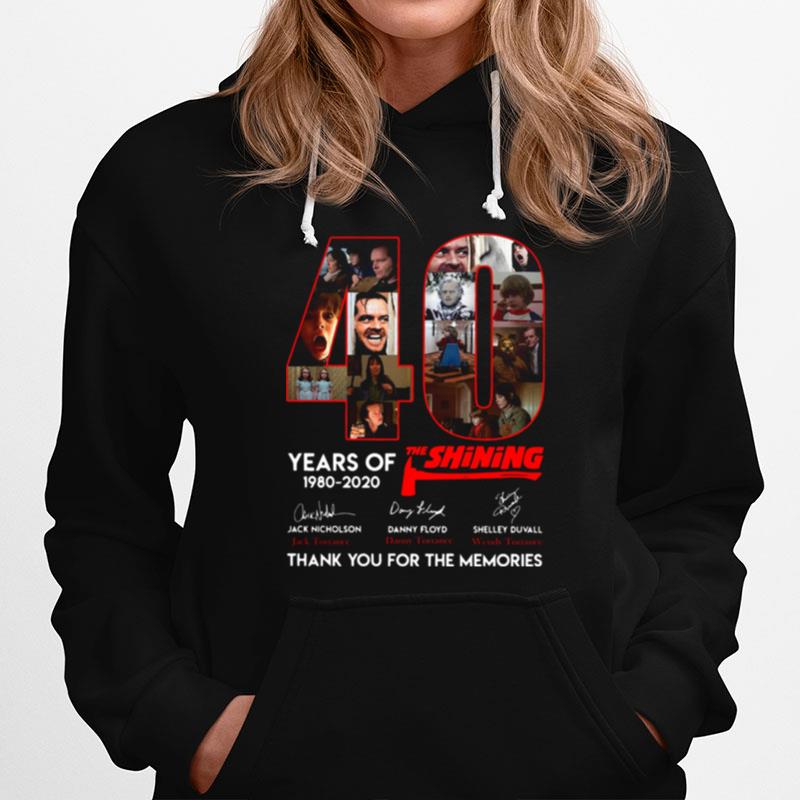 40 Years Of The Shining Signatures Thank You For The Memories Hoodie