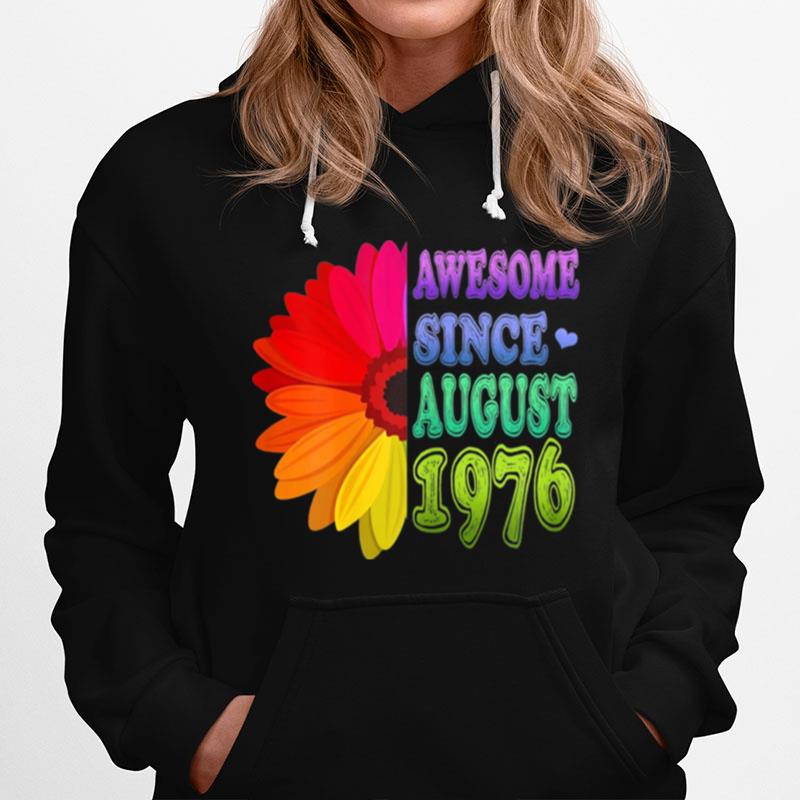 45 Years Old Floral Awesome Since August 1976 45Th Birthday Classic T-Shirt
