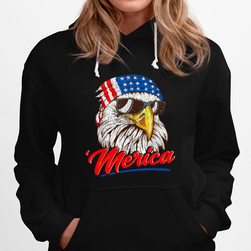 4Th Of July Eagle Mullet American Flag Merica T-Shirt