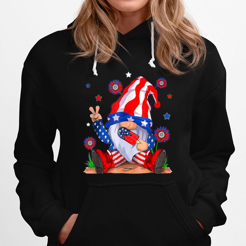 4Th Of July Gnome Popsicle Red White Blue American Flag T B0B4Zpjk6R Hoodie