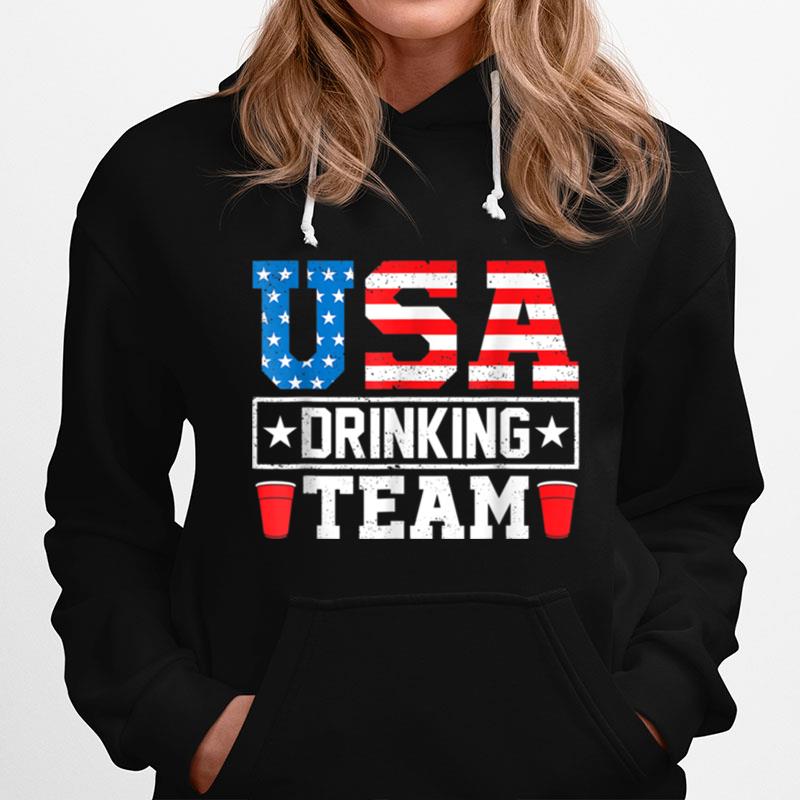 4Th Of July Usa Drinking Team Funny Drinking Beer Lover T B0B45Pt95J T-Shirt
