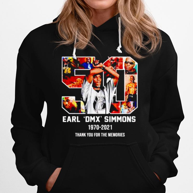 50 Years Dmx Earl Simmons Thank You For The Memories Hoodie
