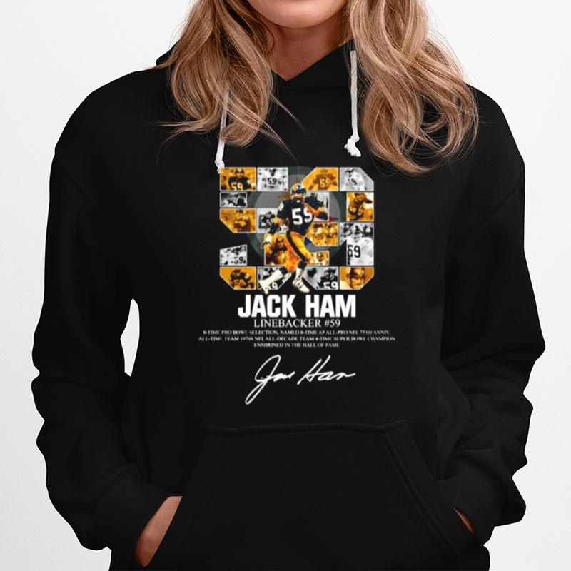 59 Jack Ham Linebacker 8 Time Pro Bowl Selection Signature Hoodie