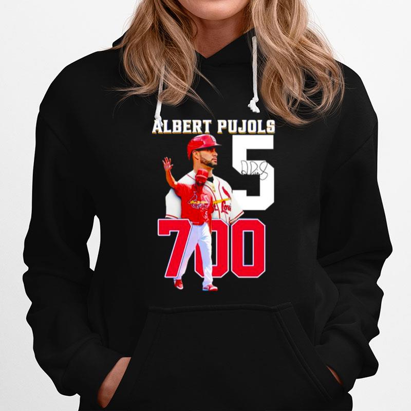 5 Albert Pujols 700 Signature Hoodie