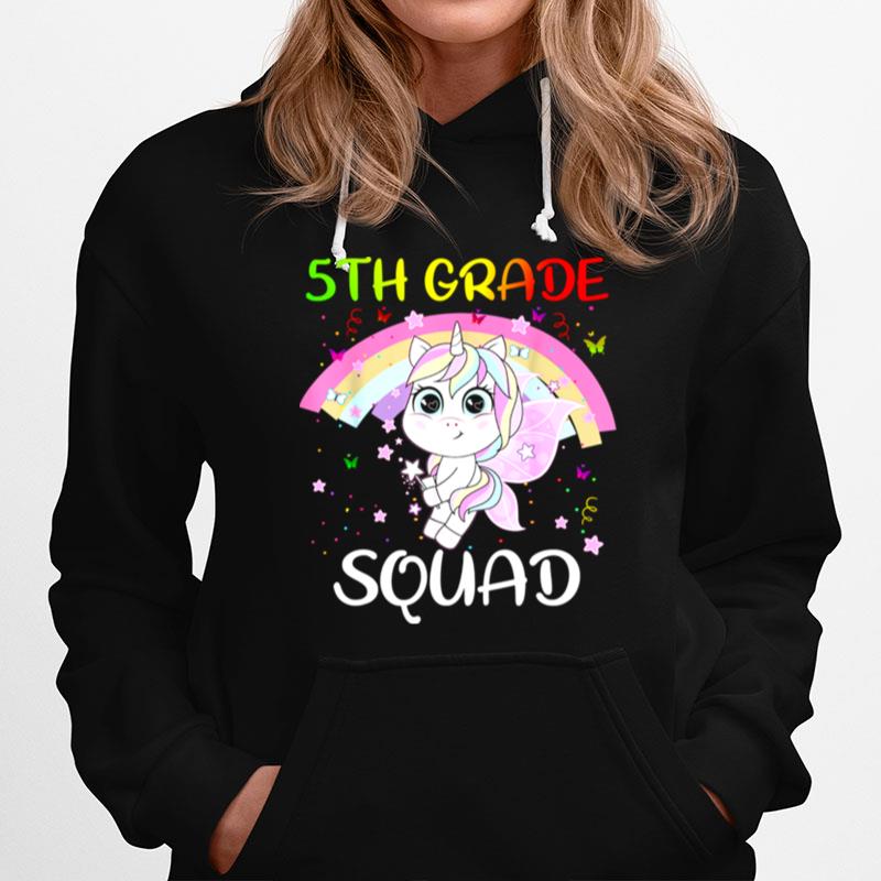 5Th Grade Squad Third Teacher Student Unicorn Back To School T-Shirt