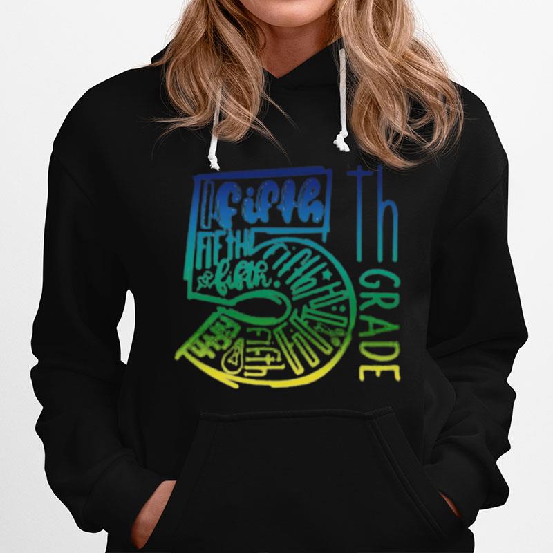 5Th Grade Typography Hoodie
