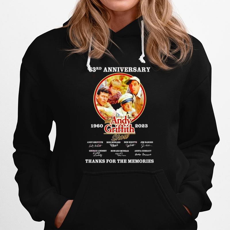 63 Rd Anniversary The Andy Griffith Show 2023 Thank You For The Memories Hoodie