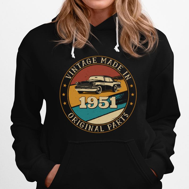 70 Jahre Alter Retrooldtimer Aus Dem Jahr 1951 70. Geburtst Langarmshirt Hoodie