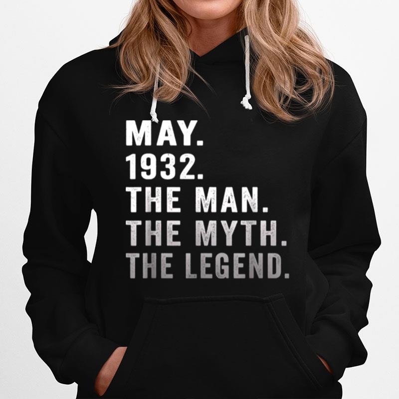 89 Years Old Birthday The Man Myth Legend May 1932 T-Shirt
