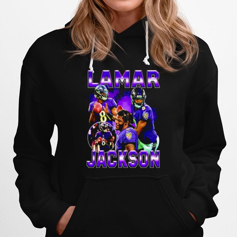 8 Lamar Jackson Baltimore Ravens Hoodie