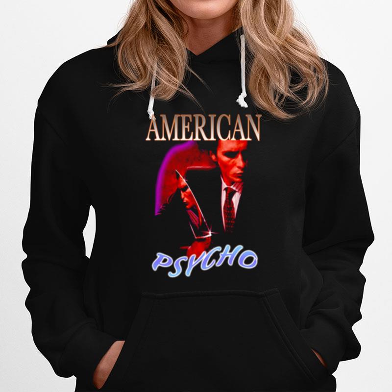 90 Vintage American Psycho Graphic Hoodie
