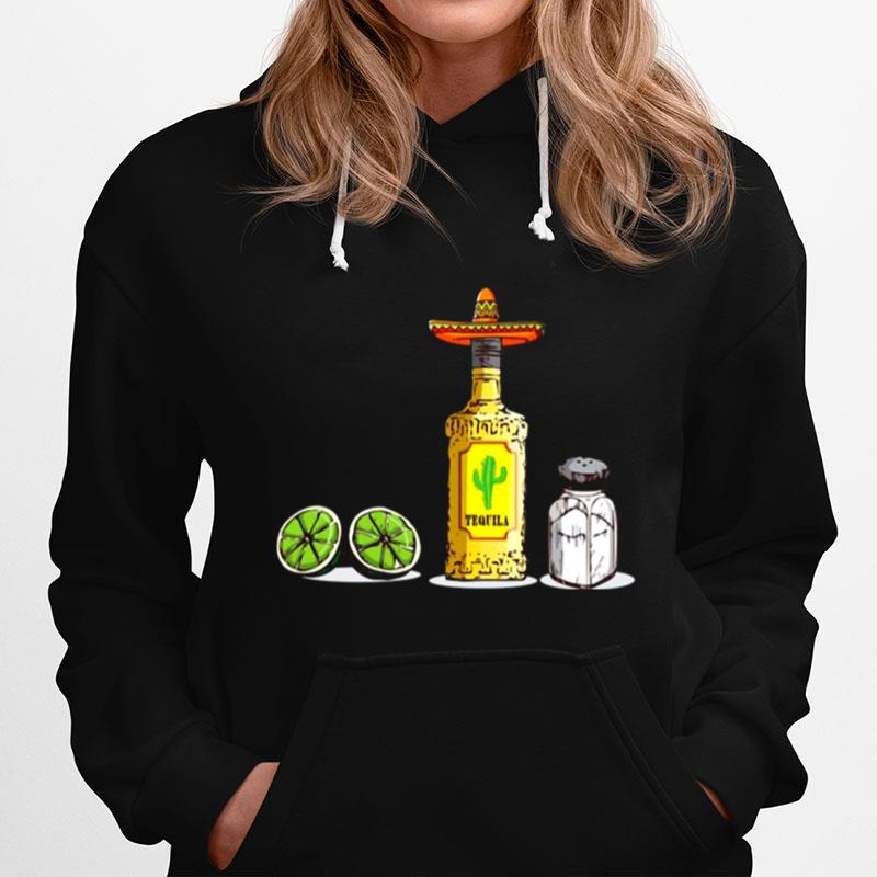 A Bottle Tequila Lemon And Salt Tequila Hoodie