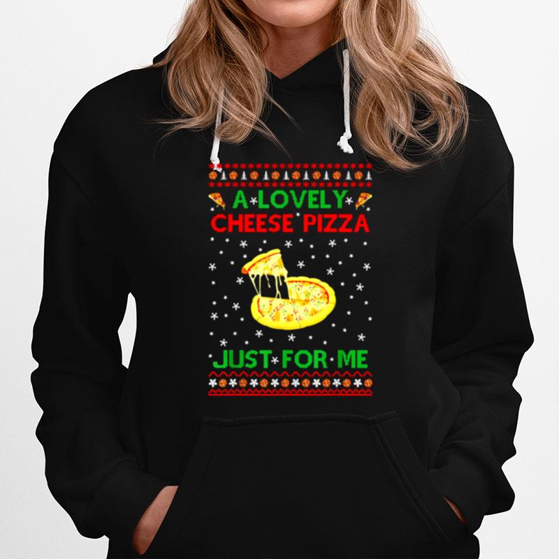 A Lovely Cheese Pizza Alone Funny Kevin X Mas Home Alone Ugly Knitted Pattern Hoodie