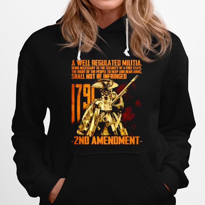 A Well Regulated Militia 1971 2Nd Amendment Hoodie