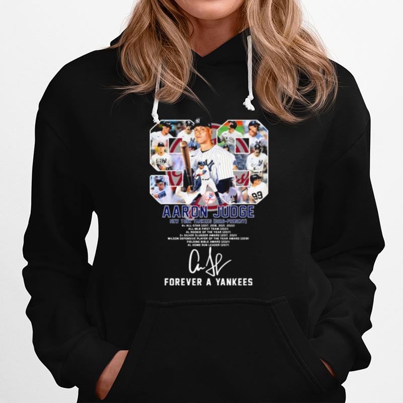 Aaron Judge 2016 Present Forever A New York Yankees Signature Hoodie