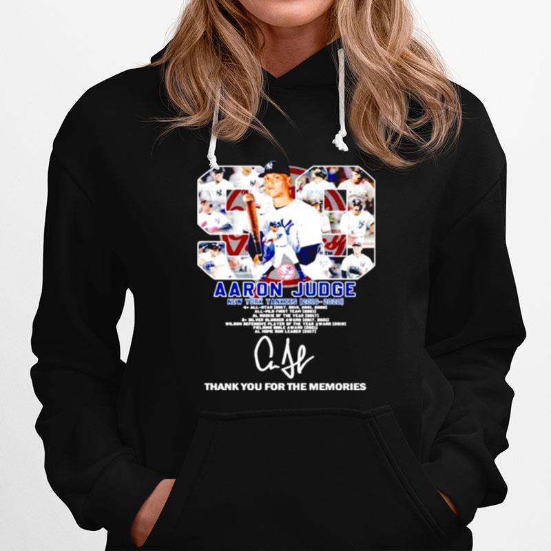 Aaron Judge Thank You For The Memories Signatures Hoodie