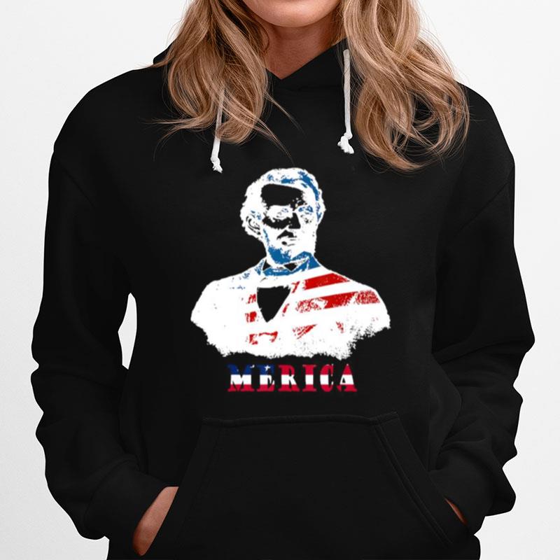 Abraham Lincoln 4Th Of July American Usa Flag Hoodie