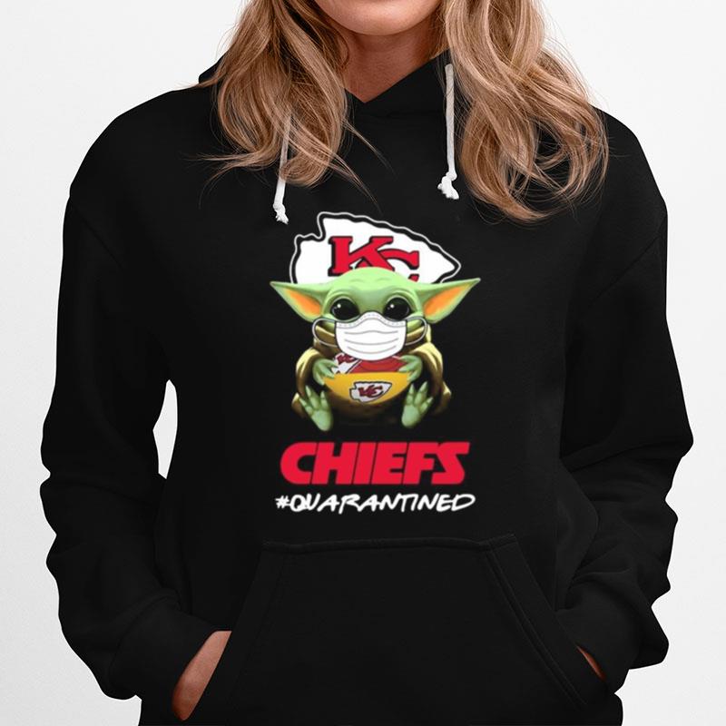 Aby Yoda Hug Kansas City Chiefs Quarantined Mask Covid 19 T-Shirt
