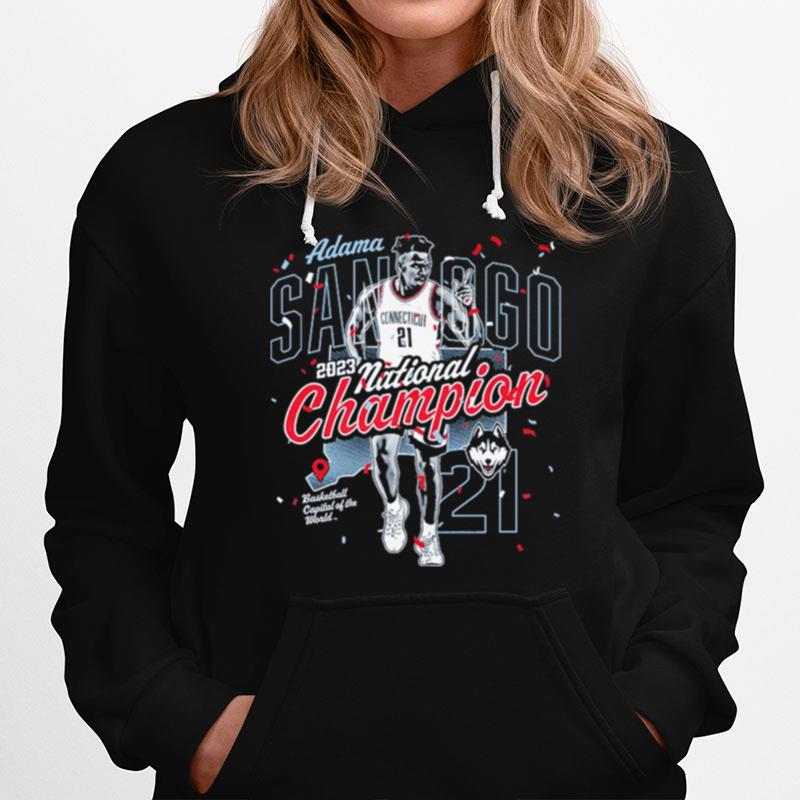 Adama Sanogo Uconn Huskies 2023 National Champion Hoodie