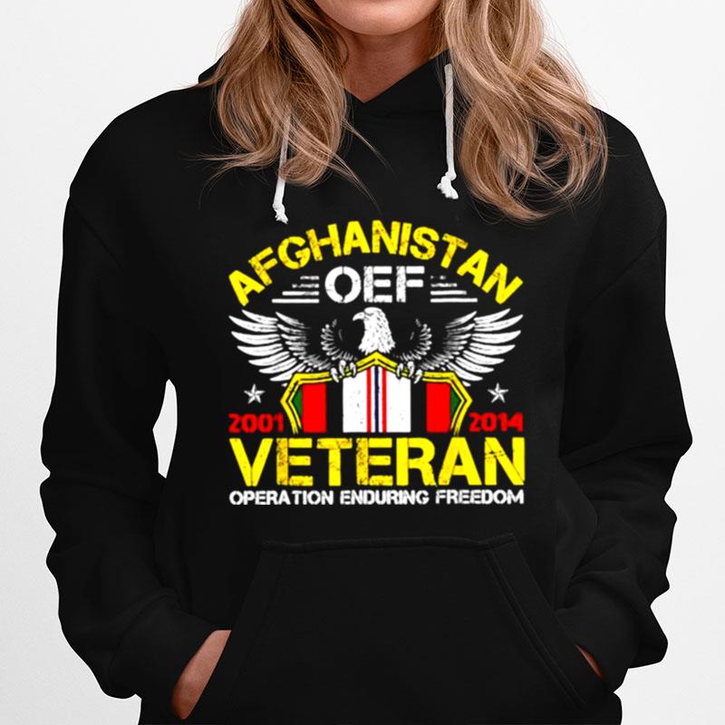 Afghanistan Oef Veteran Operation Enduring Freedom 2001 2014 Eagle T-Shirt