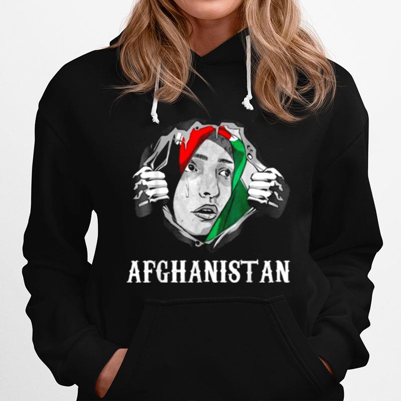 Afghanistan Woman I Love Afghanistan Afghans Flag Tee Hoodie