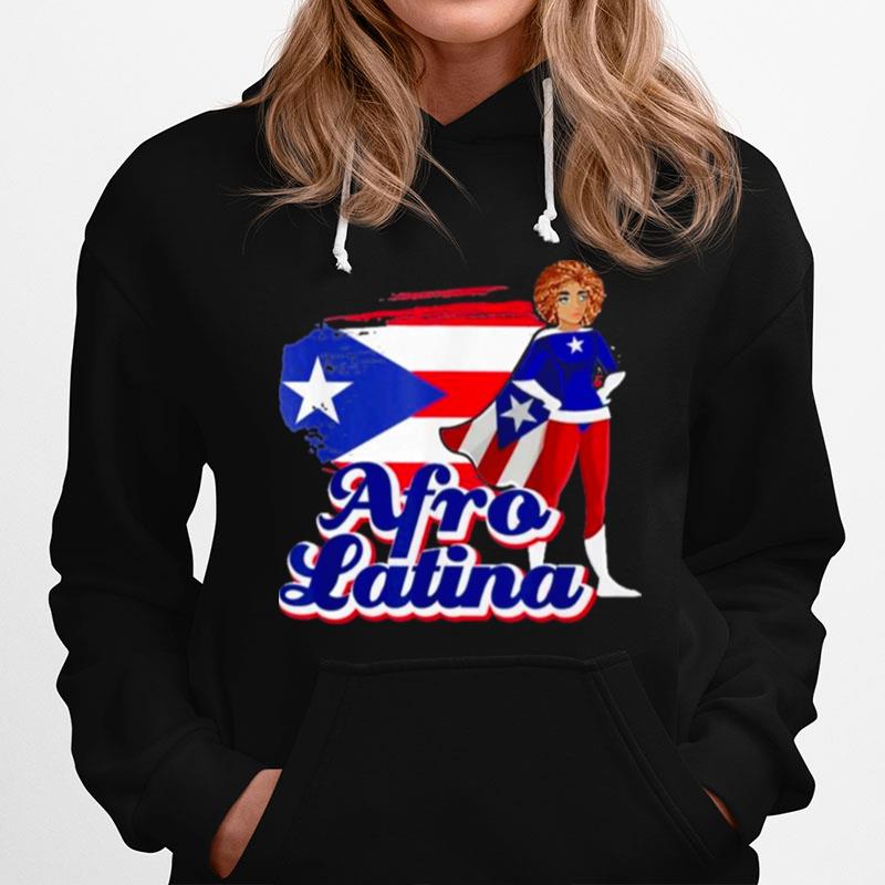 Afro Latina Puerto Rican Flag Hoodie