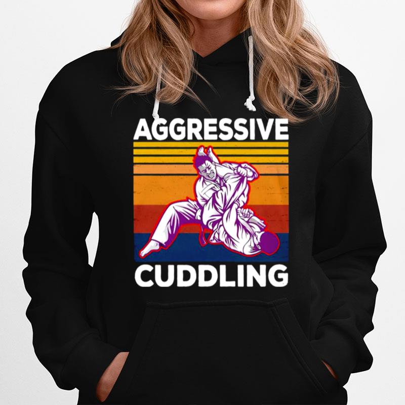 Aggressive Cuddling Vintage Retro Hoodie