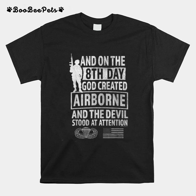 Airborne 8th Day God Created Airborne T-Shirt