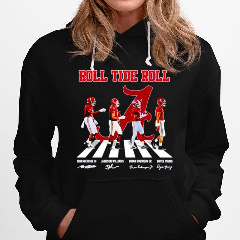 Alabama Crimson Tide Roll Tide Roll Abbey Road Signatures T-Shirt