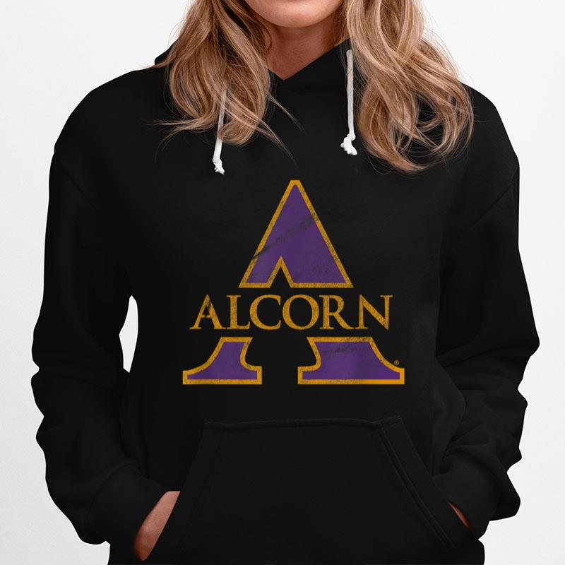 Alcorn State University Braves Distressed Primary Hoodie