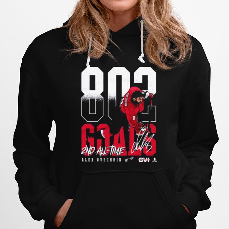 Alex Ovechkin Washington Capitals 2Nd All Time Goals Hoodie