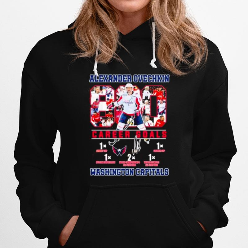 Alexander Ovechkin 800 Career Goals Washington Capitals Hoodie