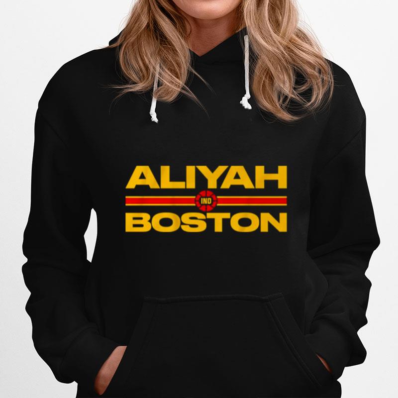 Aliyah Boston Text Stack Hoodie